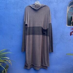 noctex wool blend mock neck lagenlook dress